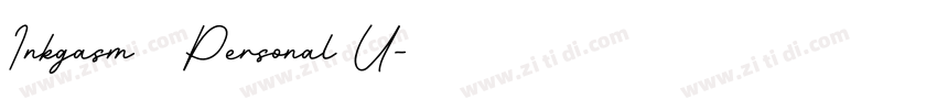 Inkgasm   Personal U字体转换